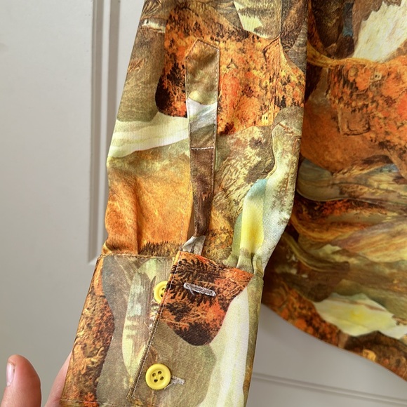 70’s amazing polyester Disco shirt size Small - Picture 5 of 6